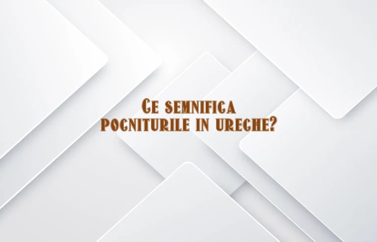 pocnituri in ureche